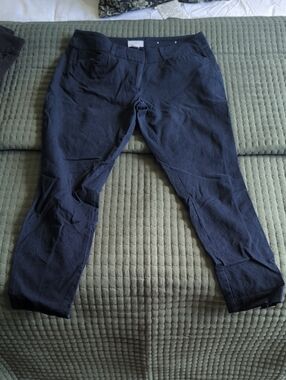 LOFT Dark Navy Cropped Ankle Pants